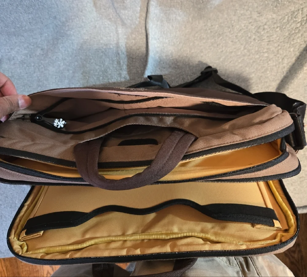 Elegant Brown Laptop Bag for Men
